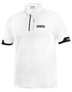 SPARCO（スパルコ） ポロシャツ POLO ZIP ホワイト XSサイズ