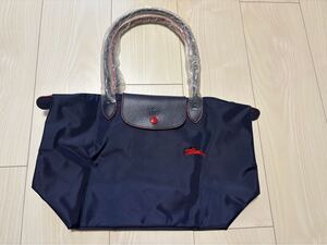 LONGCHAMP ロンシャン ハンドバッグ トートバッグ プリアージュ 折りたたみ ナイロン　ネイビー　M エコバッグ Longchamp