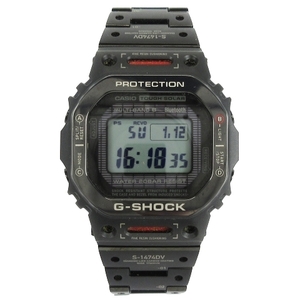 カシオジーショック CASIO G-SHOCK 良品 腕時計 タフソーラー バーチャルワールド デジタル フルメタル チタン GMW-B5000TVA-1JR 黒 ブラッ