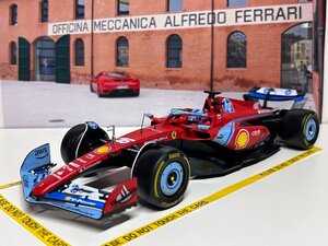 Burago 1/18 Ferrari SF 24 Miami GP #16 CHARLES LECLERC　フェラーリ　ブラーゴ　ルクレール　ミニカー