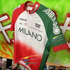 【派手】イタリア MILANO ミラノ 自転車 サイクリングシャツ