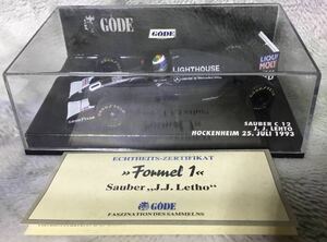 PMA 1/43 GODE別注 ザウバー C12 J.J.レート ドイツGP ホッケンハイム 1993年7月25日 GODEカード付 Sauber Lehto レト 特注 ミニチャンプス