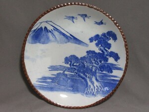 イゲ皿：富士山柄　大皿／170510★