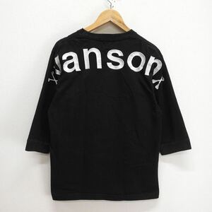 VANSON バンソン 7分丈ロンT 長袖Tシャツ カットソー ロゴ 刺繍 M 10116631