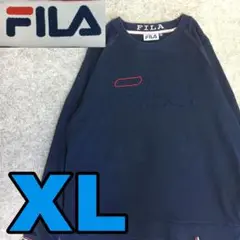 K1146 FILA フィラ スウェット ラグラン ビッグロゴ アメカジ 古着