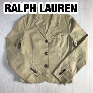 RALPH LAUREN ラルフローレン テーラードジャケット 7 ベージュ シングル ショート丈