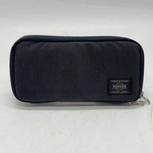 KO242□PORTER ポーター SMOKY スモーキー 長財布 ラウンドジップ ネイビー 592-09989