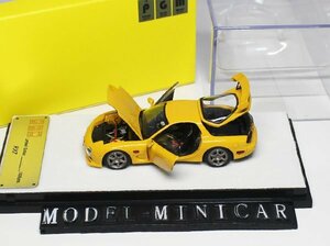 ▲限定品！Yellow！全開閉！PGM 1/64 アテンザ MAZDA RX-7 RX7 FD 金属製