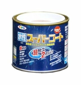 まとめ買い アサヒペン ペンキ 水性スーパーコート 水性多用途 ラフィネオレンジ 1/5L 〔5缶セット〕