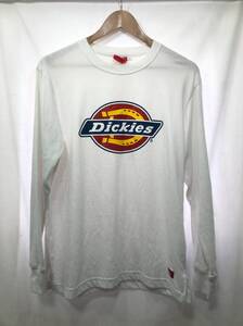 Dickies 長袖 Tシャツ ロゴプリント メンズ L ホワイト ディッキーズ E12