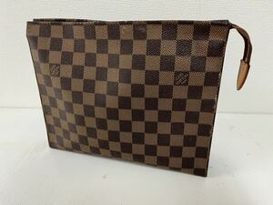 管630106t LOUIS VUITTON ルイヴィトン ダミエ ポッシュ トワレット セカンドバッグ 100周年記念