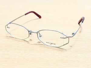 新品　CO-METS　日本製　HOYA ホヤ　メガネ　眼鏡　高級感　オシャレ　上品　フルリム　チタン　シルバー