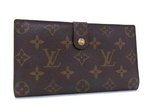 1円 LOUIS VUITTON ルイヴィトン T61217 モノグラム コンチネンタルクラッチ USA アメリカ製 二つ折り 財布 ウォレット ブラウン系 FL2530