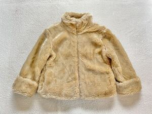 GAP ギャップ　110 120 アウター フェイクファージャンパー　着る毛布 ファーコート