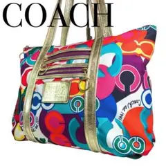 ①美品　COACH コーチ　トートバッグ　ポピーポップ　13839 A4◎