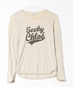 「SEE BY CHLOE」 長袖カットソー 2 ベージュ レディース