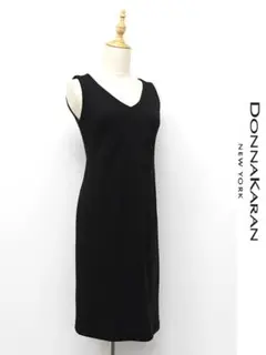 S265/Donna Karan DKNY ノースリーブワンピース ひざ丈 40