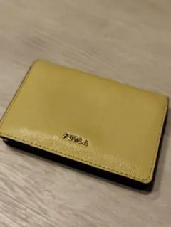 FURLA イエロー レザー 名刺入れ