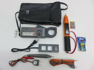 National PERSONAL CLAMP METER ナショナル パーソナル クランプメーター BT1100-5 長谷川電機 HSA-7 高低圧用検電器 動作品 中古 美品