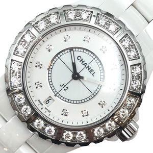 シャネル CHANEL J12 H2430 ホワイト セラミック 腕時計 メンズ 中古