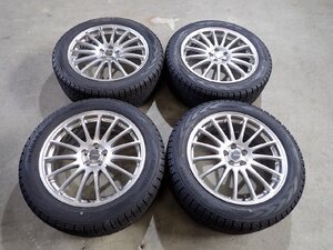 YS6579【送料無料225/55R18】XV SJフォレスターなどへ ヨコハマ 2020年製 中古スタッドレス ★18×7.5J 100/5H ET53★