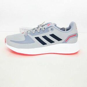 未使用品 アディダス adidas スニーカー FY5899 CORE FAITO K キッズ ジュニア ランニング 運動靴 22.5 グレー ※KM キッズ