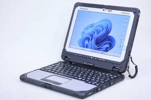 即配 超堅牢 防水防塵 2in1タブレットノートPC Windows11 TOUGHBOOK CF-20E0385VJ i5-7Y57 RAM4GB SSD128GBM.2SATA 10.1WUXGA タッチパネル