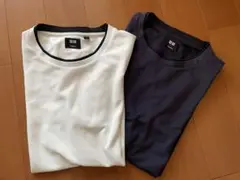 UNIQLO×Theory メッシュTシャツ2枚セット 速乾 白&ネイビー