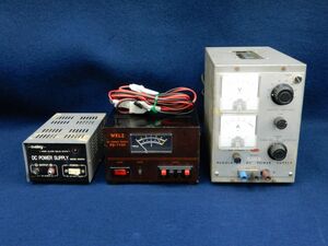 ★アマチュア無線12 REGULATED DC POWER SUPPLY/DAISY DC POWER SUPPLY/WELZ RS-1100 まとめて3台★ジャンク品/消費税0円