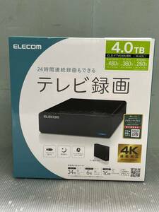 新品未開封 4TB エレコム外付けHDD PC TV録画 テレビ録画HDD ELECOM ELD-FTV040UBK 外付けハードディスク 