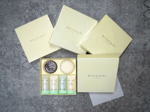 新品未使用 BVLGARI ブルガリ アメニティーセット 箱入り ４箱まとめ売り