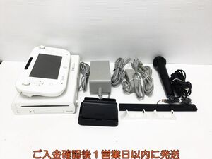 【1円】任天堂 WiiU 本体 セット 32GB ホワイト ニンテンドーWii U 初期化/動作確認済 画面ヤケ L05-375sy/G4