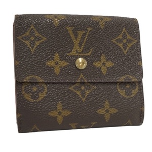 LOUIS VUITTON Wホック 二つ折り財布 ポルトモネビエカルトクレディモノグラム M61652