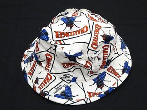 24SS CHALLENGER チャレンジャー BUCKET HAT（FLY）バケットハット ホワイト ハエ柄