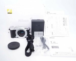 【極上品】ニコン Nikon ミラーレス一眼 Nikon1 J5 ボディ シルバー / 元箱・付属品付 【W08030A】