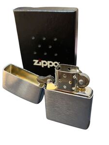 1円〜！ 【未使用】ZIPPO ジッポ オイルライター 喫煙具 シルバーカラー 箱付き でございます。