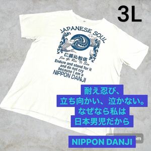 Tシャツ　白　半袖　綿100% 大きめ　大きい　ビッグ　2xl 3l ビックT