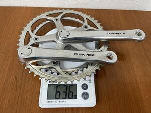 【中古品】SHIMANO シマノ DURA ACE　クランクセット　FC-7400　170ｍｍ（52-42T）636ｇ　※クランクキャップ付き