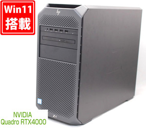 ゲーミングPC 中古美品 HP Workstation Z4 G4 Windows11 Xeon W-2123 32GB NVMe 512GB-SSD + 1TB-HDD NVIDIA Quadro RTX 4000 管:1416h