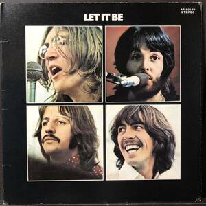 同梱歓迎 ビートルズ『レット・イット・ビー』Beatles Let It Be 国内盤 LP レコード AP-80189 帯なし ジャケに裂けあり 黒盤