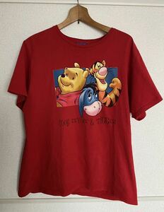 90s ディズニー プーさん Disney Pooh Tシャツ 両面プリント デザイン◎ 検 ヴィンテージ ミッキー