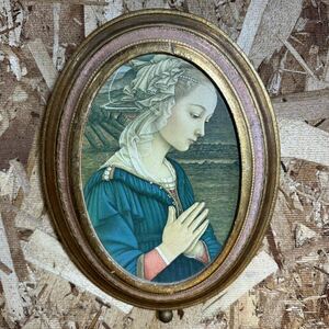 REUGE リュージュ スイス製 壁掛けオルゴール 曲 アベマリア 木製 聖母 アンティーク ビンテージ 稼働品 中古品