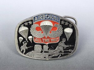 【中古】BUCKLE BAKERY バックル AIRBORNE ミリタリー 気球 アメリカ製 ビンテージ