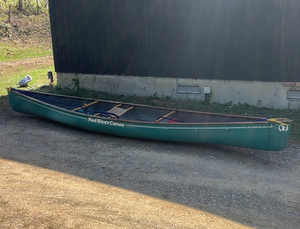 【KS】Mad River Canoe マッドリバー SLIPPER カナディアンカヌー 14.7ft 全長約450cm 幅75cm 札幌 引き取り限定