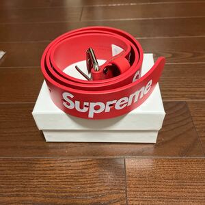 シュプリーム ベルト　ラージサイズ　レッド　supreme 新品