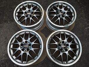 現行品 鍛造 BBS RS-GT DB-SLD ダイヤモンドブラック 18インチ 8J+40 RS929A PCD114.3 5穴 4本