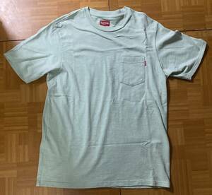  【未使用】Supreme ポケットTシャツ L ペールグリーン