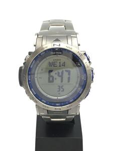 CASIO◆PRW-31YT-7JF/ソーラー腕時計_PRO TREK/リストウォッチ/プロトレック/シルバー/銀色