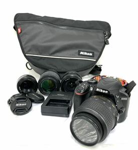 動作ok Nikon/ニコン D3400 デジタル一眼レフ NIKKOR レンズ18-55mm F3.5-5.6G 現状品 付属品 55-200mm 1:4.5.6G 他カyg