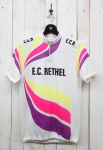 古着卸＊RETRO CYCLING＊TOUR DE FRANCE ツールドフランス ＊E.C.RETHEL サイクリングジャージ ＊裏パイル仕様 ＊MADE IN FRANCE